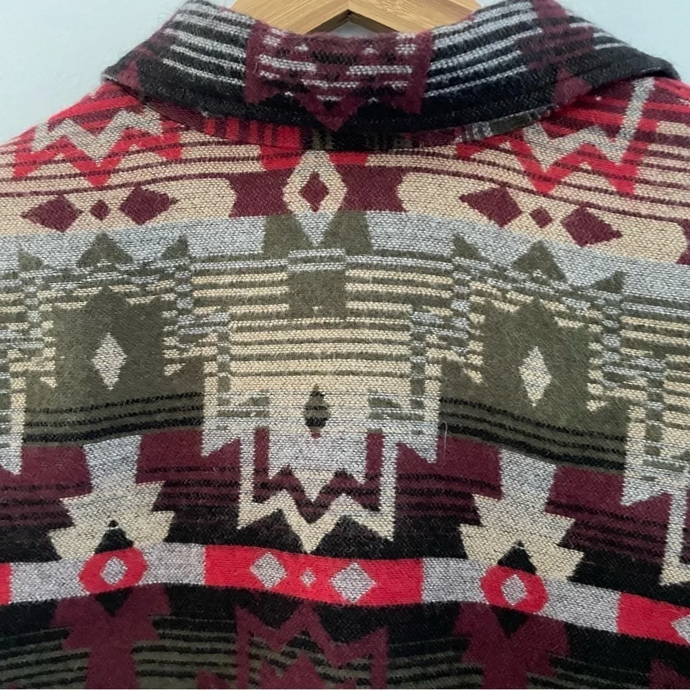 Coldwater Creek Womens Southwestern Aztec Wool Blend Jacket Size 16 - Picture 4 of 11
